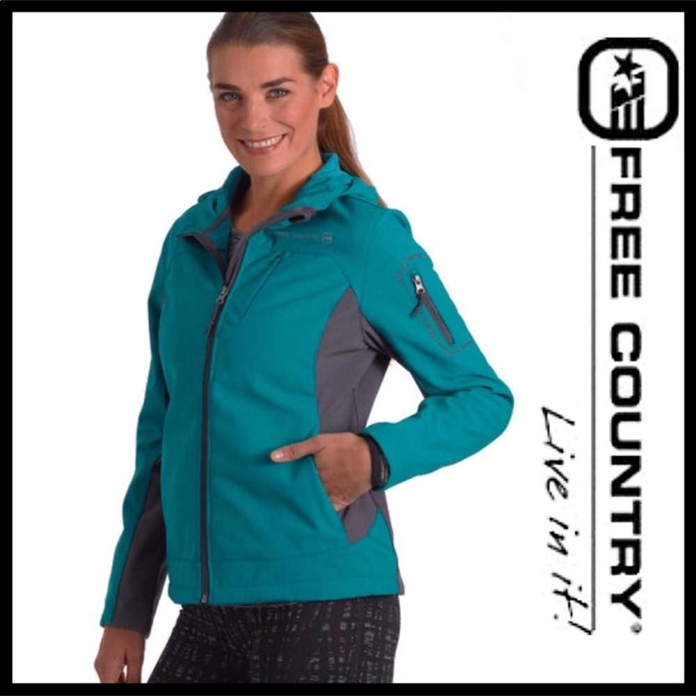 FREE COUNTRY SOFTSHELL JACKET - Picture 1 of 8